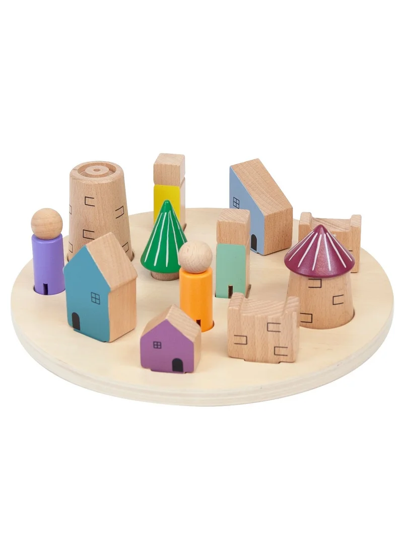 andreu Toys 3D-Puzzle Village
