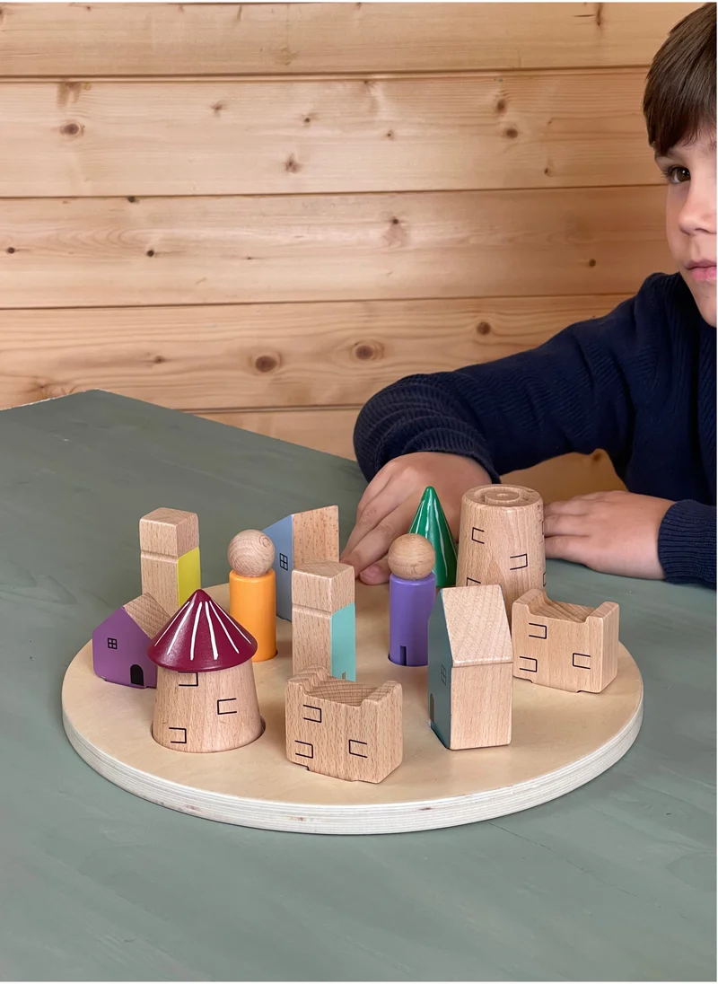 andreu Toys 3D-Puzzle Village