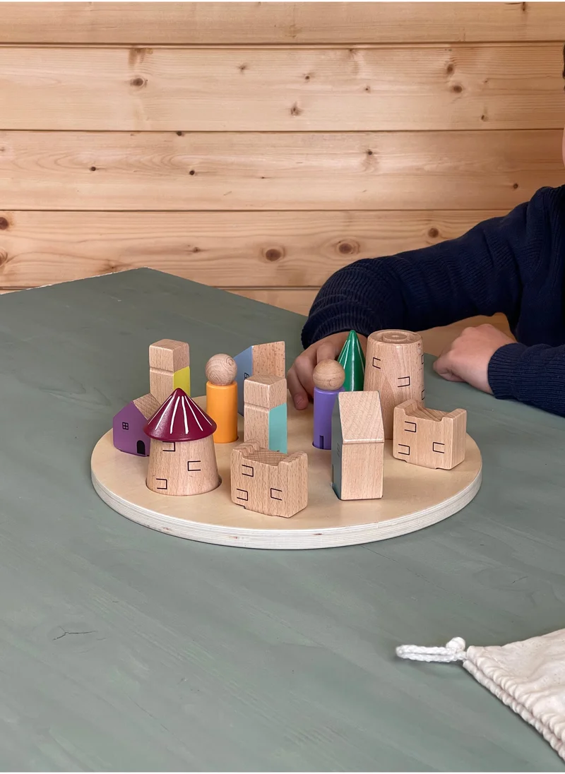 andreu Toys 3D-Puzzle Village