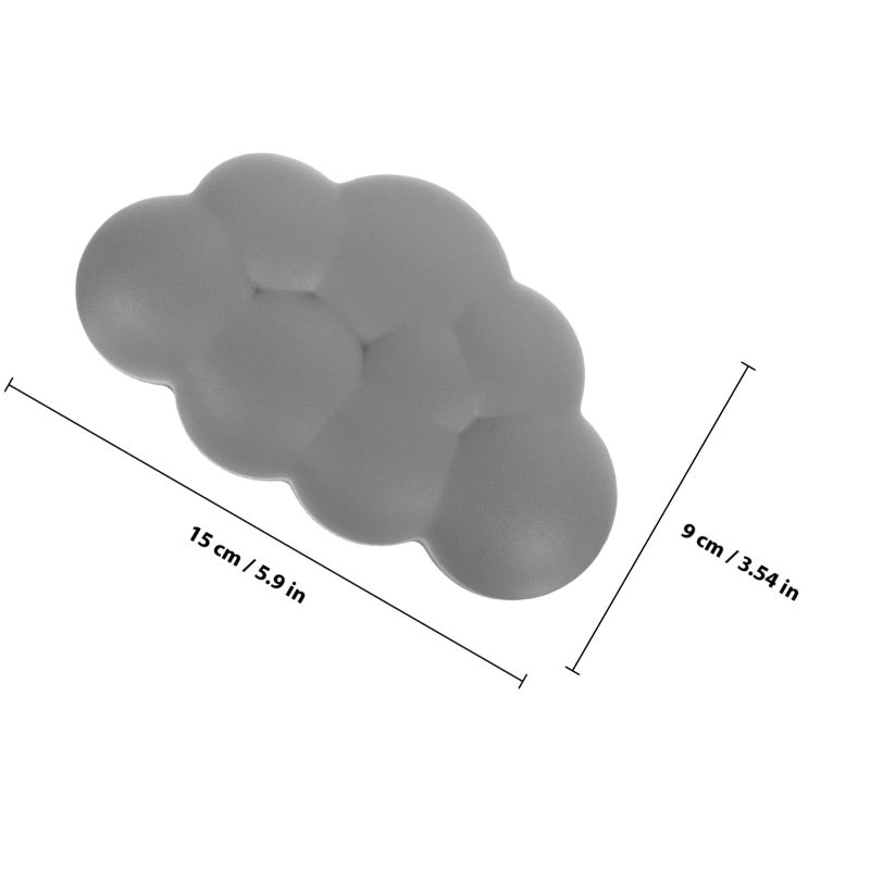 Small Gray Ergonomic Wrist Rest Pad for Keyboard Mouse Office Desk Typing - Image 3