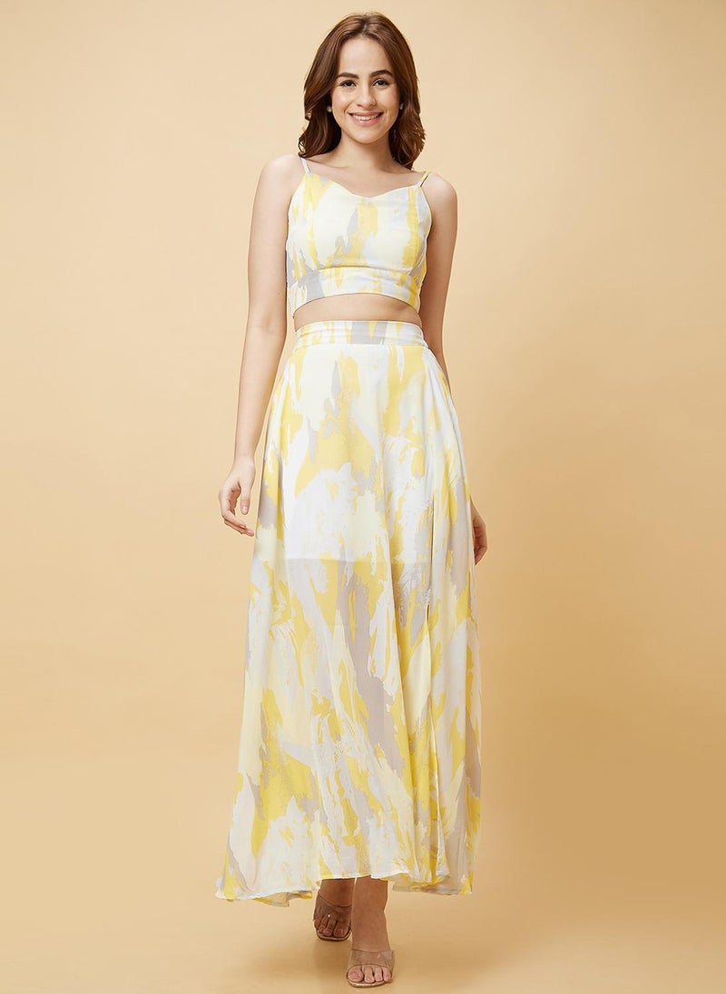 Globus Women Abstract Printed Smocked Co Ord Set - Image 3
