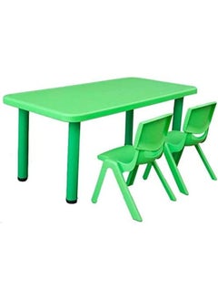Rainbow Toys RBW TOYS Children's table Kids Rectangular Table & Chair Sets, Nursery Kindergarten Plastic Long Desk  - Image 3