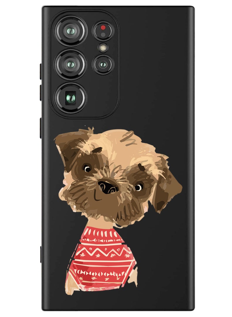 Theodor Protective Slim Fit Case Liquid Silicone Cover with Full Body Protection Anti-Scratch Shockproof Case For Samsung Galaxy S24 Ultra (Black) - Dollar bag  - Image 1