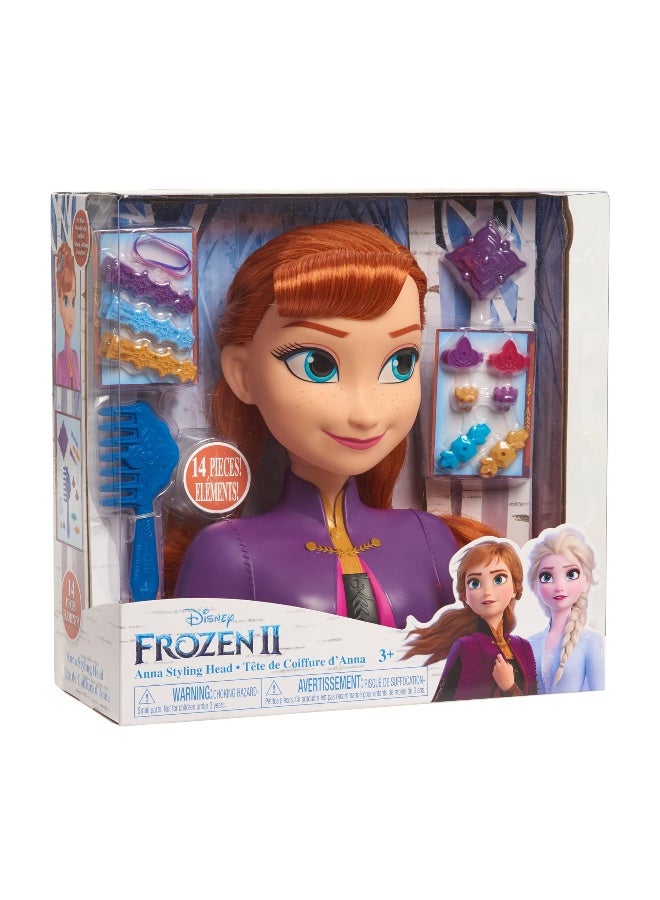 Disney Frozen 2 Anna Basic Styling Head Playset - Image 1