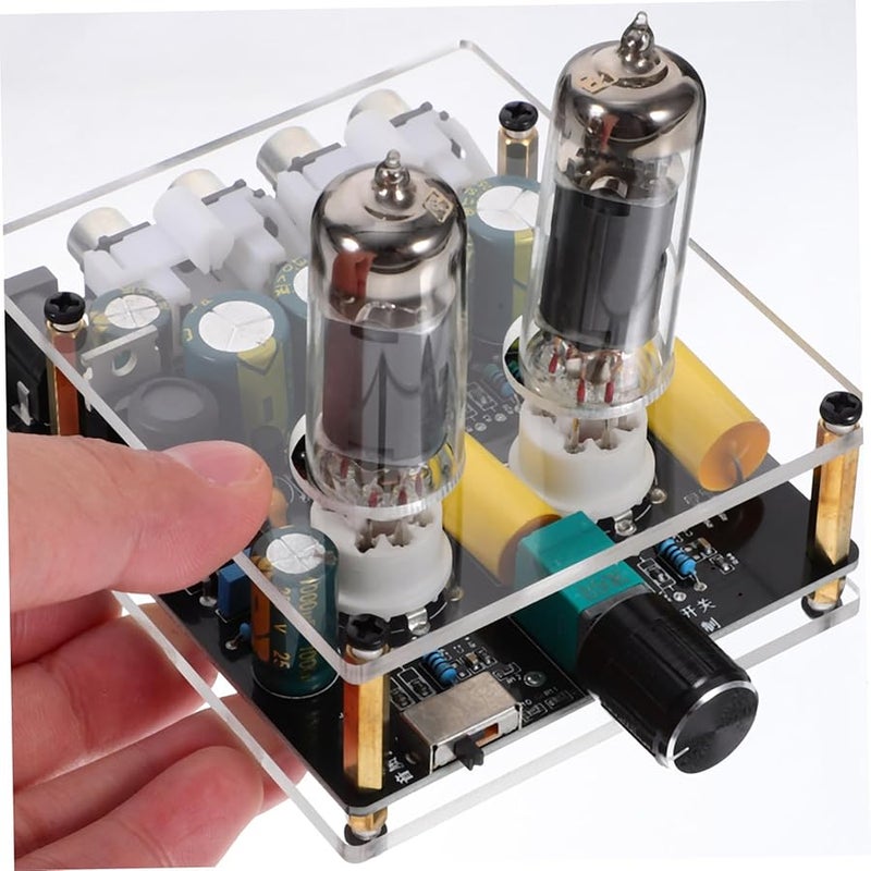 Jojofuny Vacuum Tube Phonograph Preamplifier Stereo Preamp for Turntable Home Theater - Image 4