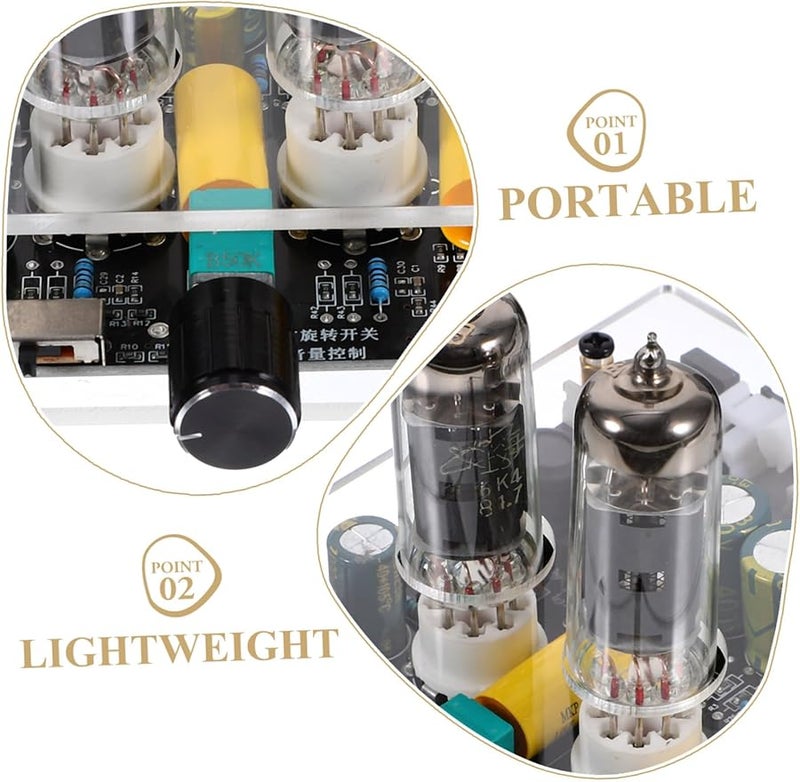 Jojofuny Vacuum Tube Phonograph Preamplifier Stereo Preamp for Turntable Home Theater - Image 5