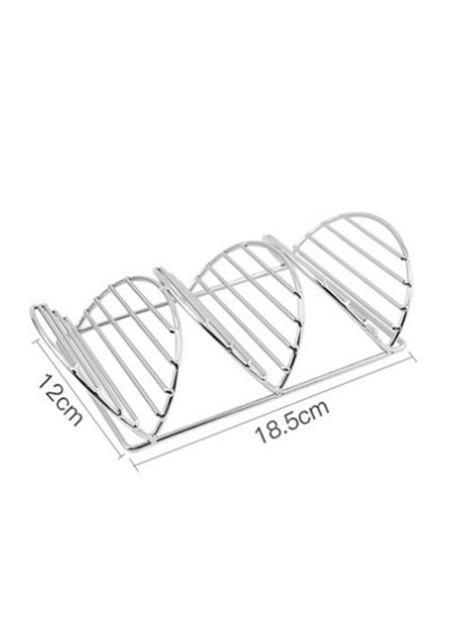 general Stainless steel multi-layer pancake rack tortilla rack Mexican crepe rack convenient for storage and can be used for plating - Image 3