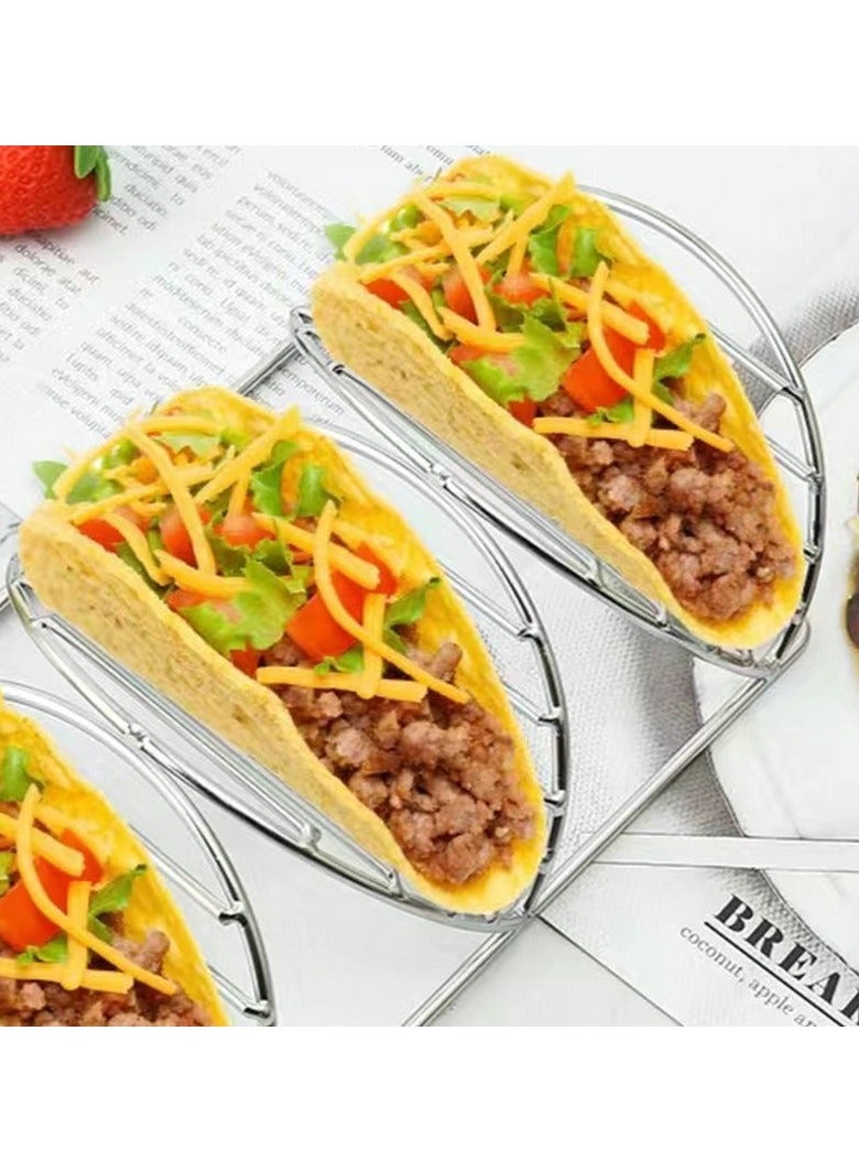 general Stainless steel multi-layer pancake rack tortilla rack Mexican crepe rack convenient for storage and can be used for plating - Image 2