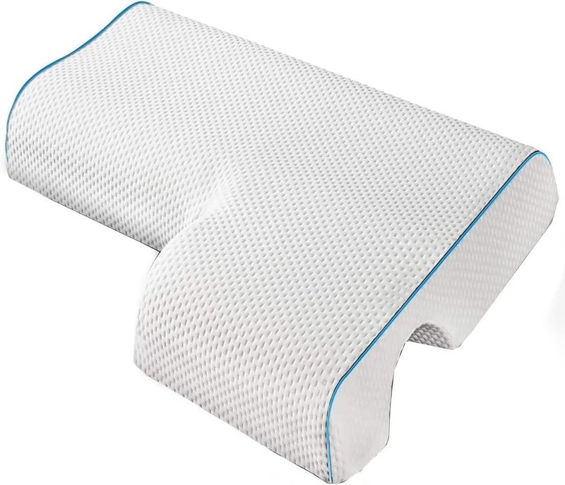 JACKGOLD Arched Cuddle PillowCouples Pillow with Slow Rebound and Breathable Memory FoamCouple Cuddle Sleep for Anti Pressure Hand Left - Image 2