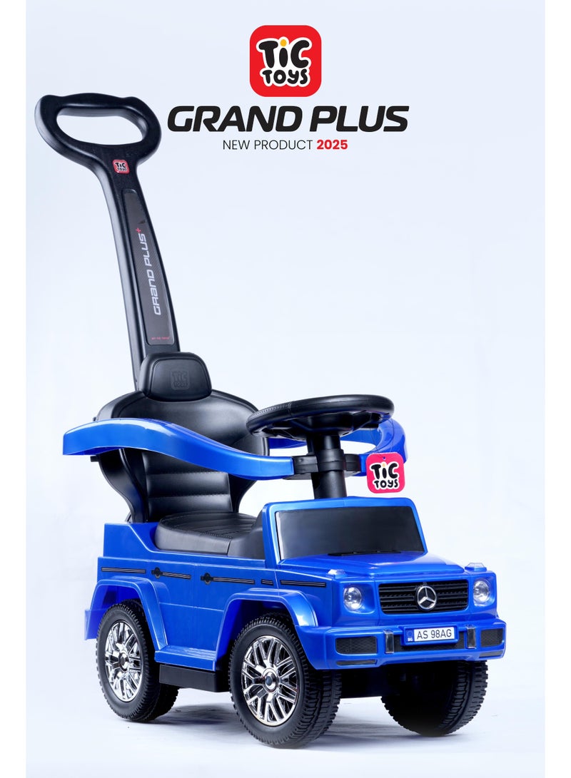 تيك تويز سيارة ركوب  للأطفال مع يد توجيه من تيك تويز - الركوب والمشي واللعب: ثلاثة أوضاع مختلفة 1-7 سنوات - Image 1