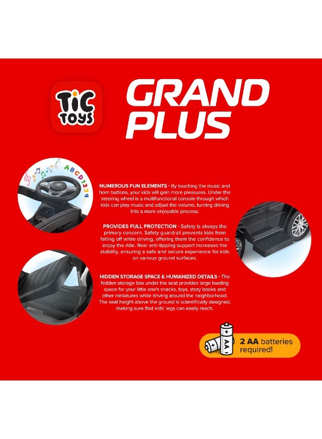 تيك تويز سيارة ركوب  للأطفال مع يد توجيه من تيك تويز - الركوب والمشي واللعب: ثلاثة أوضاع مختلفة 1-7 سنوات - Image 2