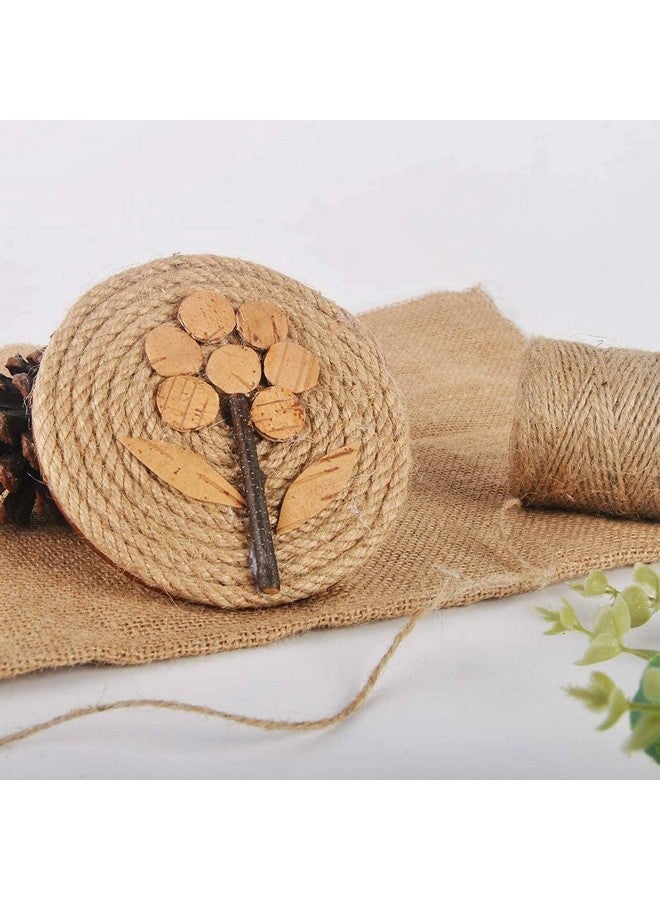ecofynd 50 Meters Natural Jute Rope | Woven String Wrapping Cord to Use Around The House and Garden | Best Thread Material for Craft Projects, DIY Crafts(2mm) - Image 4
