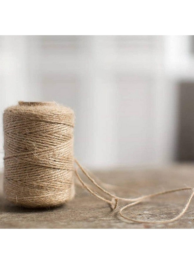 ecofynd 50 Meters Natural Jute Rope | Woven String Wrapping Cord to Use Around The House and Garden | Best Thread Material for Craft Projects, DIY Crafts(2mm) - Image 1