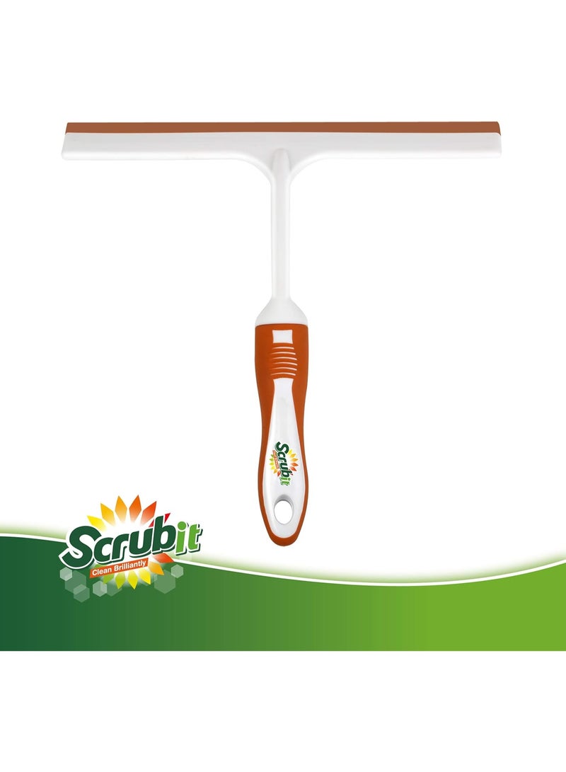 SCRUBIT Window and Shower Squeegee, Lightweight Squeegy Cleaner for Windows, Glass, Car Windshield, and Mirror - Streak Free Cleaning Tool for Shower Doors, Kitchen and Bathroom - Image 2