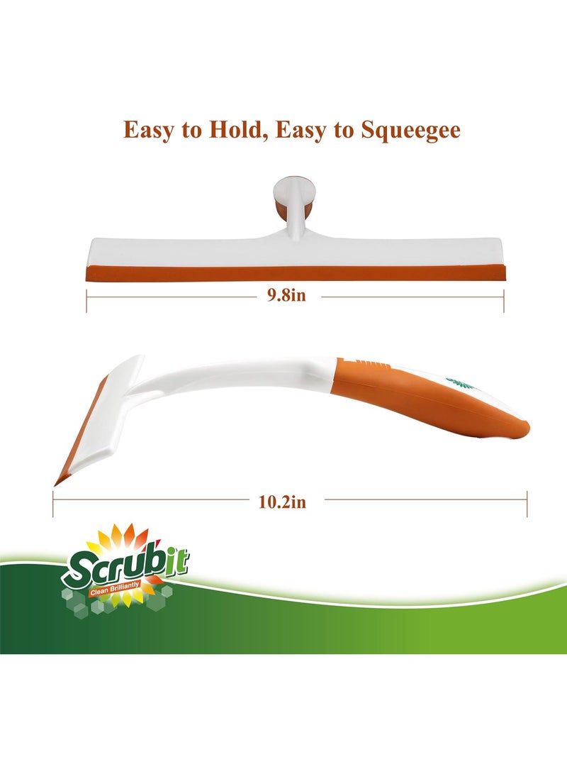 SCRUBIT Window and Shower Squeegee, Lightweight Squeegy Cleaner for Windows, Glass, Car Windshield, and Mirror - Streak Free Cleaning Tool for Shower Doors, Kitchen and Bathroom - Image 3