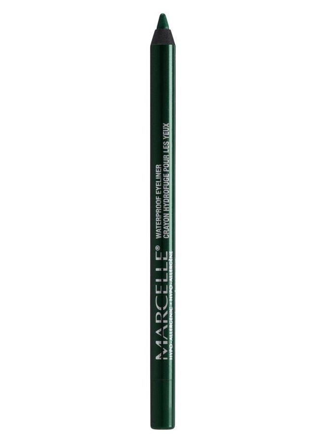 Marcelle Waterproof Eyeliner, Metal Green, Eye Pencil, Creamy Formula, Long-Lasting, Waterproof, Smudge-Proof, Fragrance-Free, Hypoallergenic, Cruelty-Free, 0.04 Oz. - Image 1