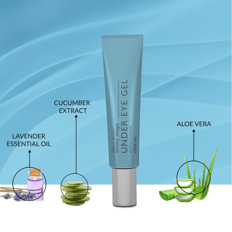 Aroma Magic Under Eye Gel | Reduces Puffiness & Dark Circles | Refreshes & Firms Delicate Under Eye Skin | Soothes Tired Eyes | Lightweight Non-Greasy Formula | 0.71 Oz (20g) - Image 2