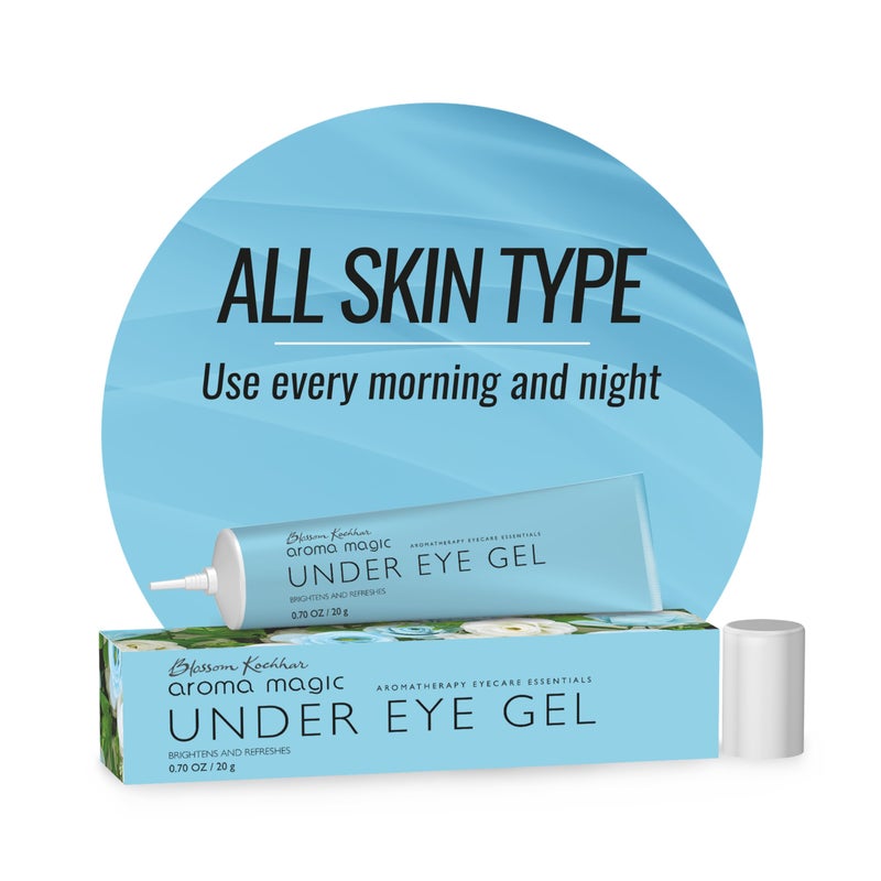 Aroma Magic Under Eye Gel | Reduces Puffiness & Dark Circles | Refreshes & Firms Delicate Under Eye Skin | Soothes Tired Eyes | Lightweight Non-Greasy Formula | 0.71 Oz (20g) - Image 1