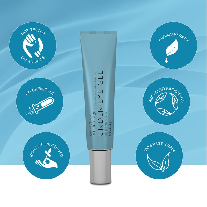 Aroma Magic Under Eye Gel | Reduces Puffiness & Dark Circles | Refreshes & Firms Delicate Under Eye Skin | Soothes Tired Eyes | Lightweight Non-Greasy Formula | 0.71 Oz (20g) - Image 4