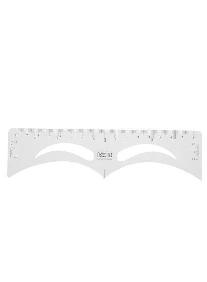 Yinhing Eyebrow Ruler Sticker, Adhesive Eyebrow Measurement Ruler, 50Pcs /set Eyebrow Ruler Sticker Microblading Measure Tool for Face Shapes (white) - Image 1