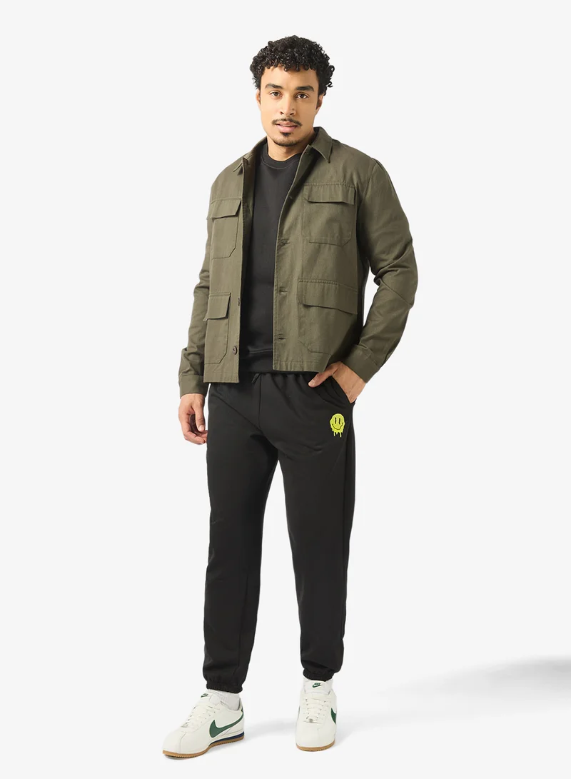 Seventy Five Basics  Graphic Design Relaxed Joggers for Men | Best Price UAE