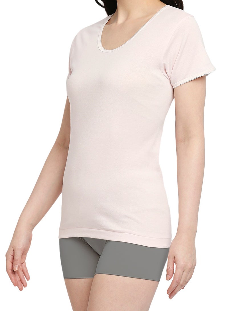 BYC GIRLS COTTON UNDERSHIRT (PACK OF 3) - PINK - Image 4