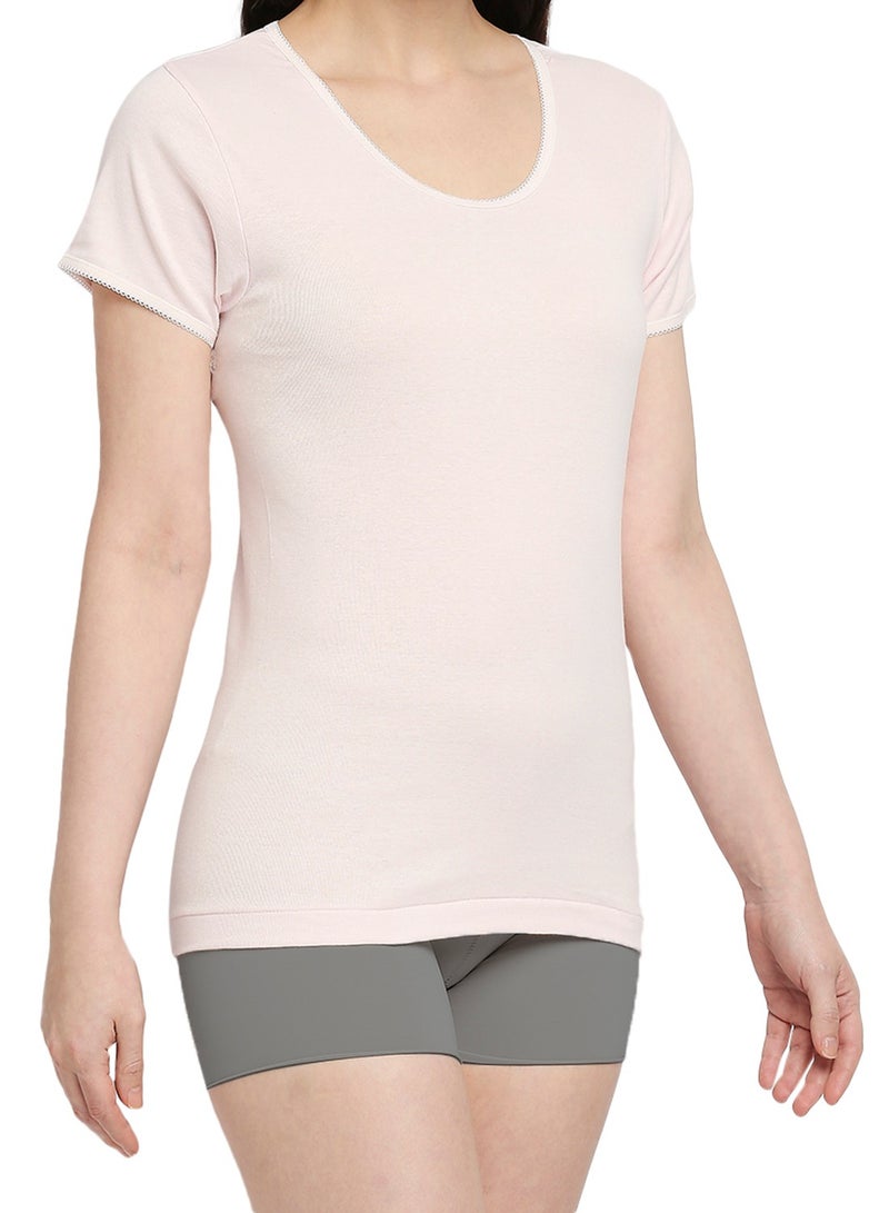 BYC GIRLS COTTON UNDERSHIRT (PACK OF 3) - PINK - Image 5