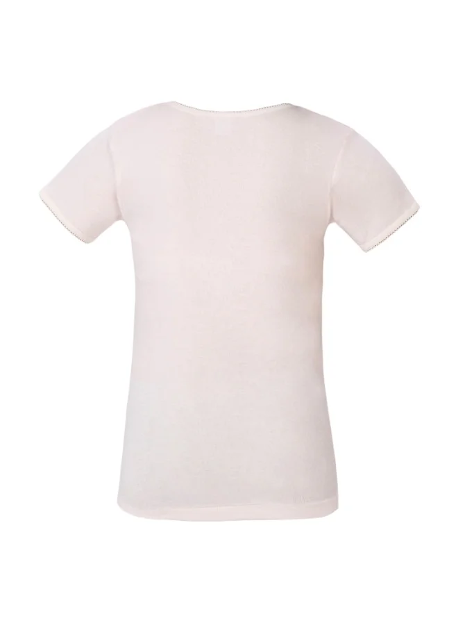 Byc PINK Girls 100% Combed Cotton Undershirt, Seamless No-Stitch Sides Soft Skin-Friendly Inner Tshirt (Pack of 3) - Pink for Women | Best Price UAE