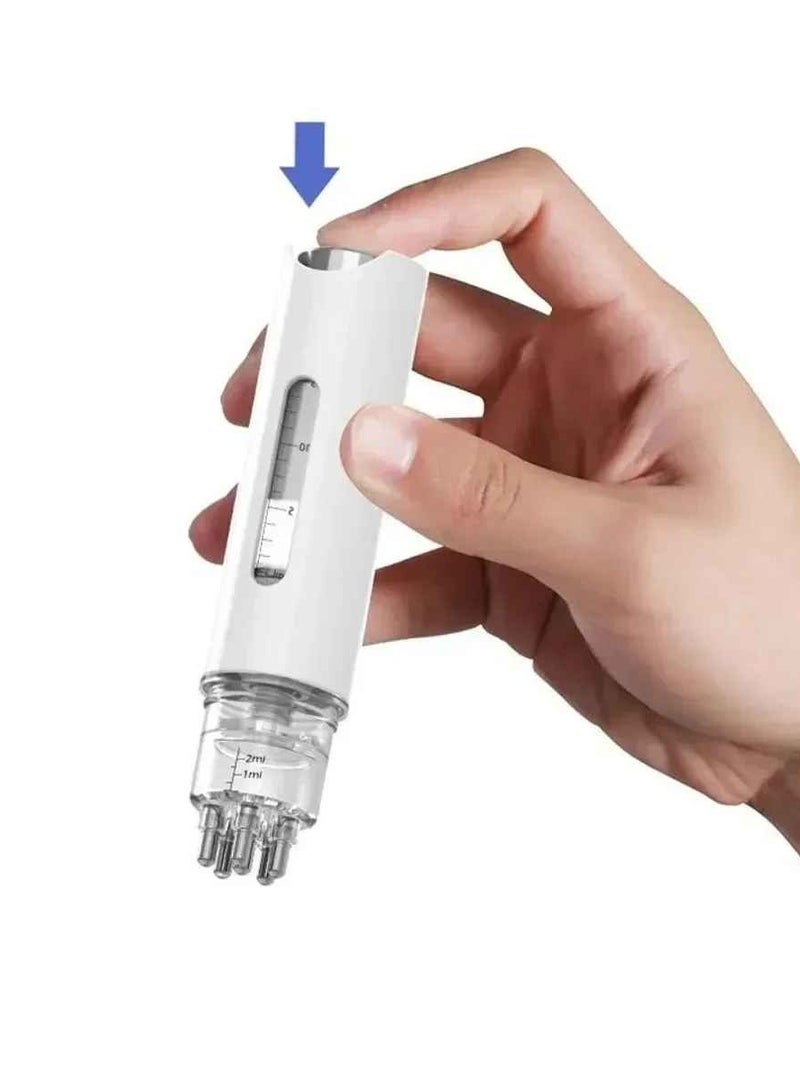 Generic Hair Oil Applicator, Portable Convenient Mini Hair Oil Dispenser, Anti Hair Loss Oil Scalp Massager Comb, Lightweight And Durable Hair Serum Applicator, (1pc, White)  - Image 2