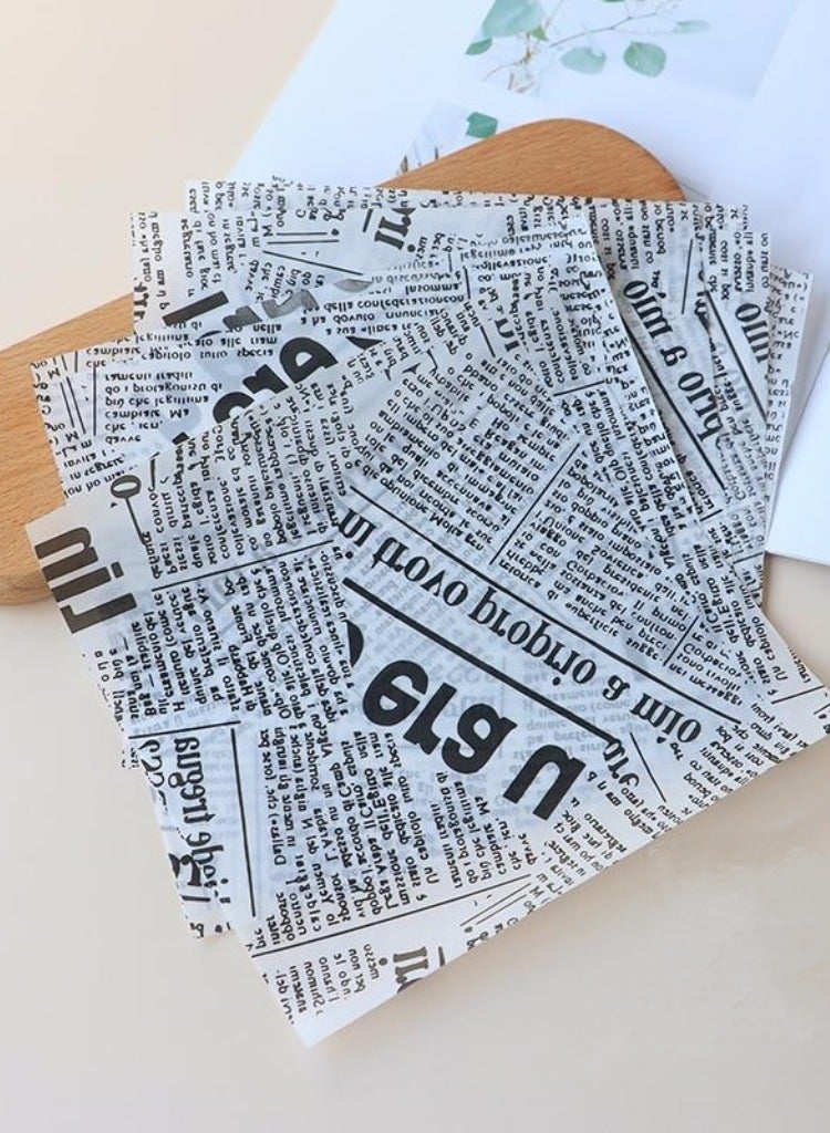 100-Piece Bread Sandwich Burger Fries Food Grade Oil Proof Paper, Wrapping Baking Tools Gift Tissue, Cake Packaging Paper 18x18cm - Image 3