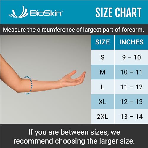 BioSkin™ Hypoallergenic Elbow Band with Compression Pad and Supportive Strap for Pain Relief from Tennis Elbow and Golfer's Elbow (XLarge) - Image 3