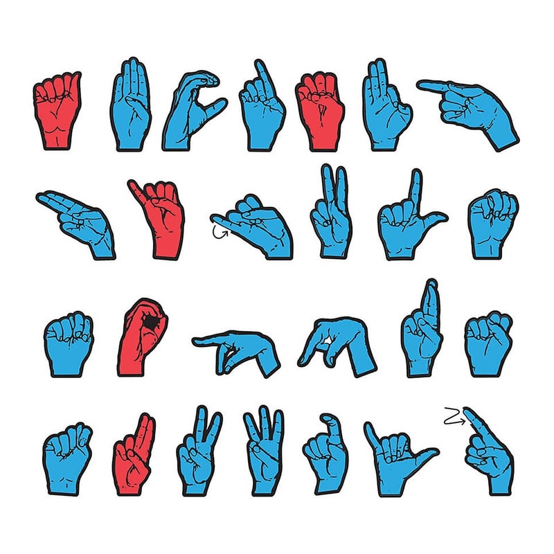Pacon WonderFoamÂ® Magnetic Sign Language Letters - Image 1