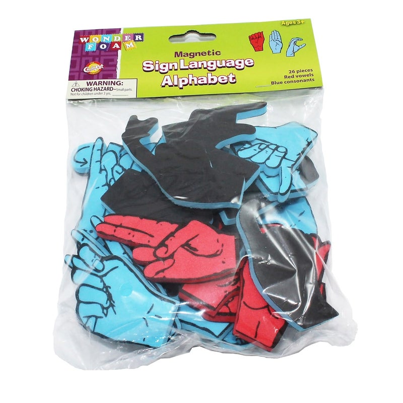 Pacon WonderFoamÂ® Magnetic Sign Language Letters - Image 2