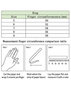 MONACO morse code Love, Smile, Bonheur three-layer ring pin ring  - Image 5
