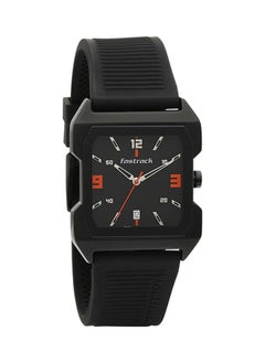 fastrack Hitlist Quartz Analog With Date Black Dial Pu Strap Watch For 1474Np01  - Image 2