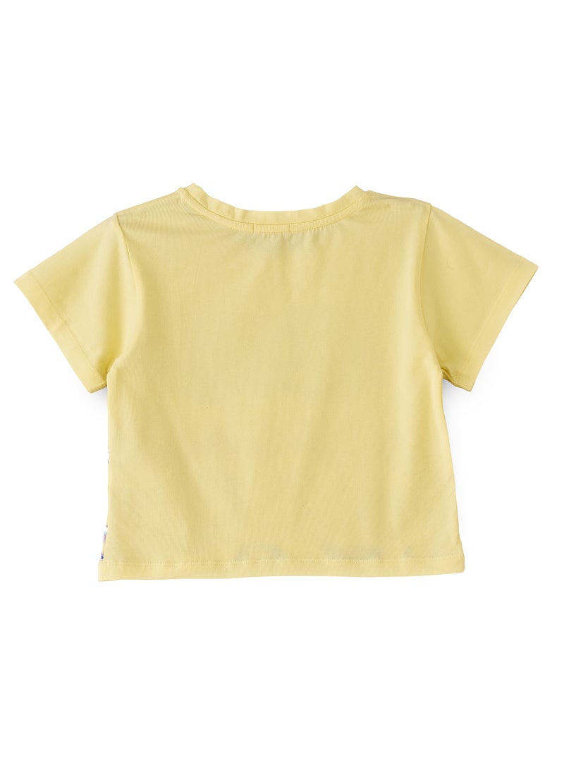 Jelliene Sunshine Squad: Girls' Comfy Cotton Tees Playful Prints & Summer Fun  - Image 2