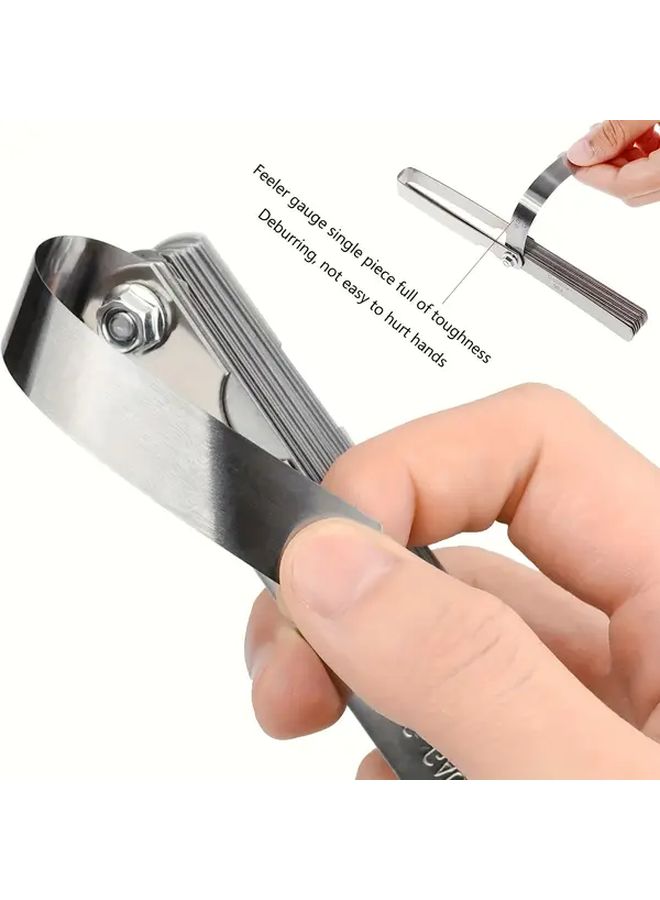 Silvery Stainless Steel Feeler Gauge Set 32 Blades 0 0015 to 0 035 Inch - Image 5