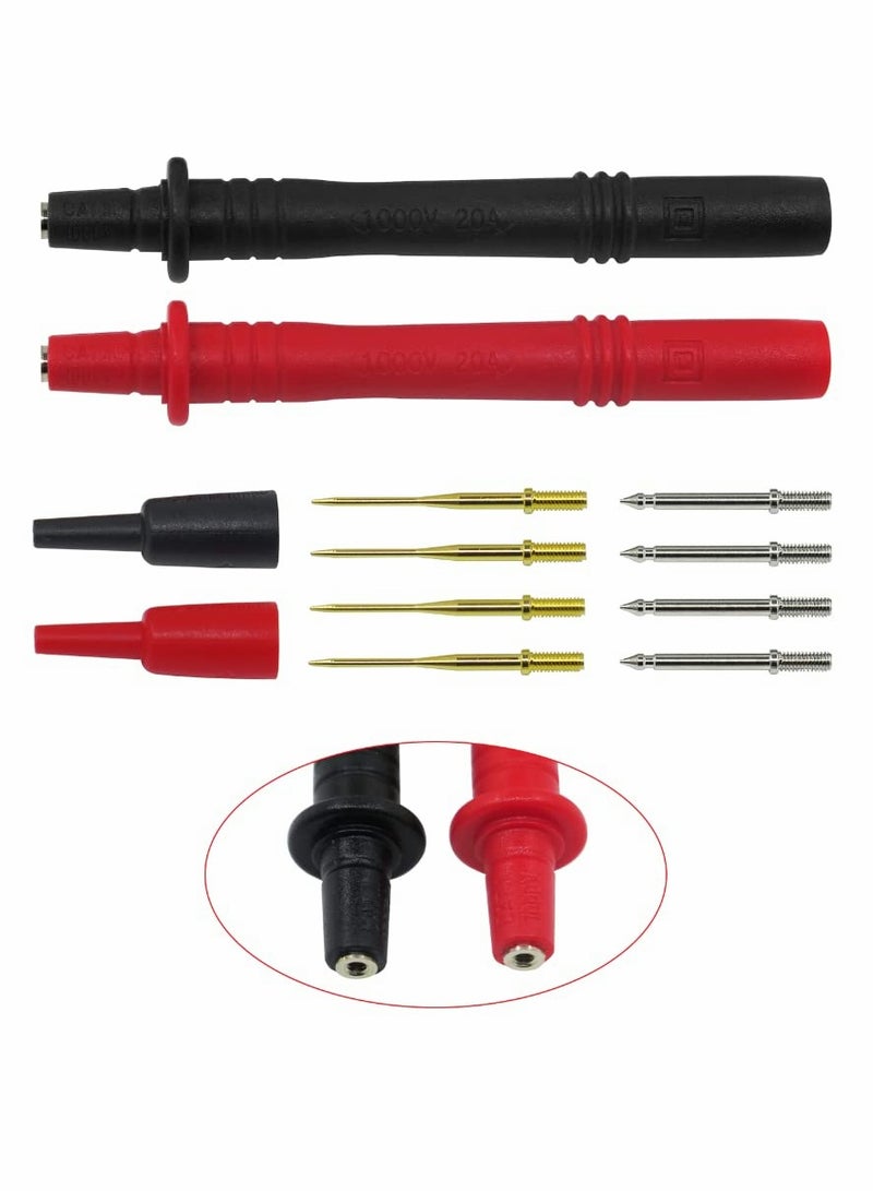 Electronic Digital Multimeter Test Leads Kit, Crocodile Clips Replaceable Probe Tips Set Multifunctional Lead Wire Kit - Image 3