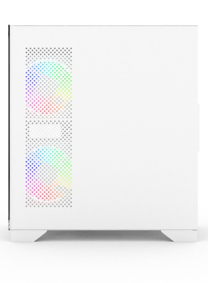 Hook HOOK GAMING PC CASE BOLT with 4 ARGB FANS + HUB AND REMOTE (WHITE)  - Image 4