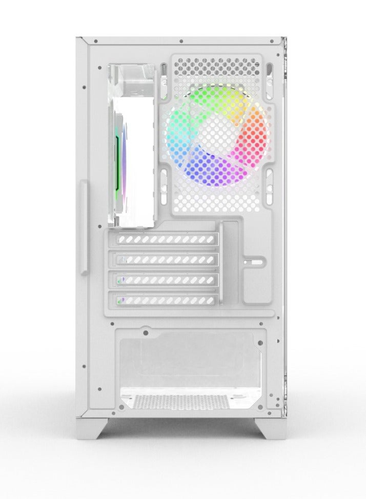 Hook HOOK GAMING PC CASE BOLT with 4 ARGB FANS + HUB AND REMOTE (WHITE)  - Image 5
