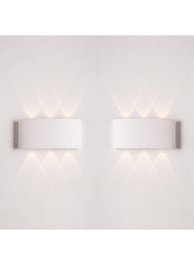 الروضة للإضاءة 2 اب داون بلاستيك ثلاثى ،  ابليك ، ابيض، الخامة : بلاستيك، الوات : 6وات  ، المقاس :4X16X8