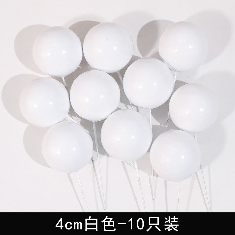Internet Celebrated Girl Birthday Cake Decoration Ice Queen Elsa Princess Decoration Digital Birthday Light Plug-in 4cm white 10 Pack