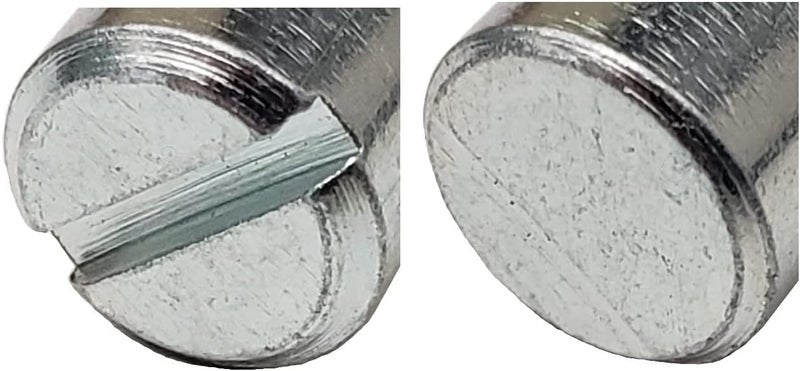 SuperDealStuff (12) Cross Dowels/Barrel Nuts - 1/4-20 16mm X 10mm Zinc-Plated Off-Centered CNC - Image 2