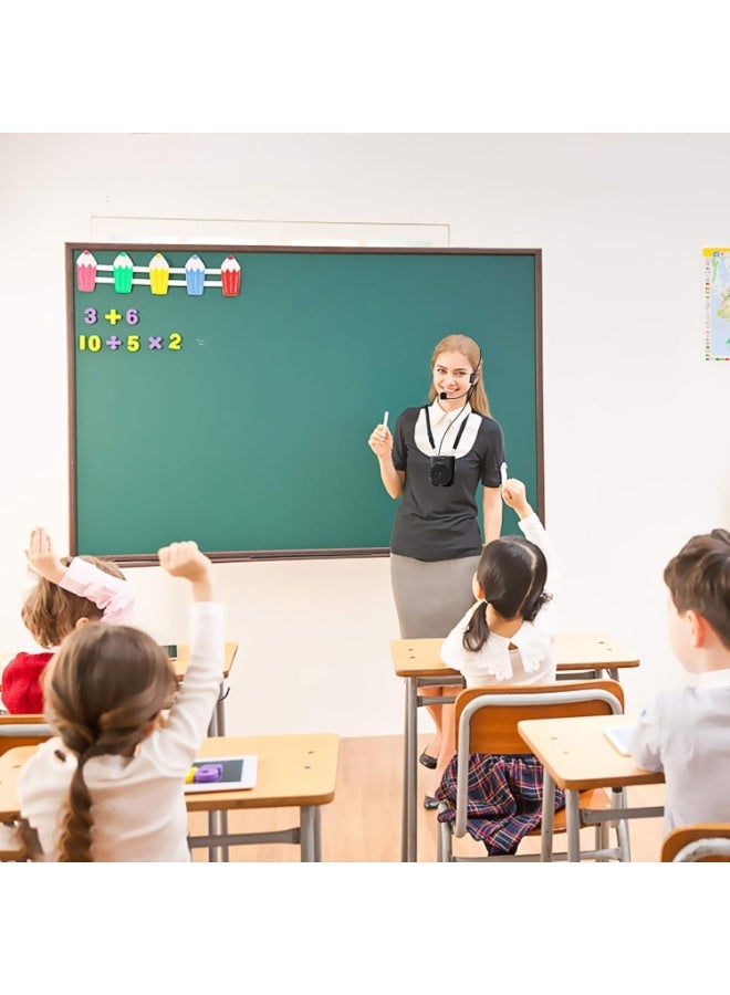 مكبر صوت صغير محمول قابل للشحن مع ميكروفون سلكي وحزام خصر، يدعم البلوتوث ووظائف التسجيل وتشغيل الموسيقى للمعلمين والمدربين والمرشدين السياحيين - Image 2