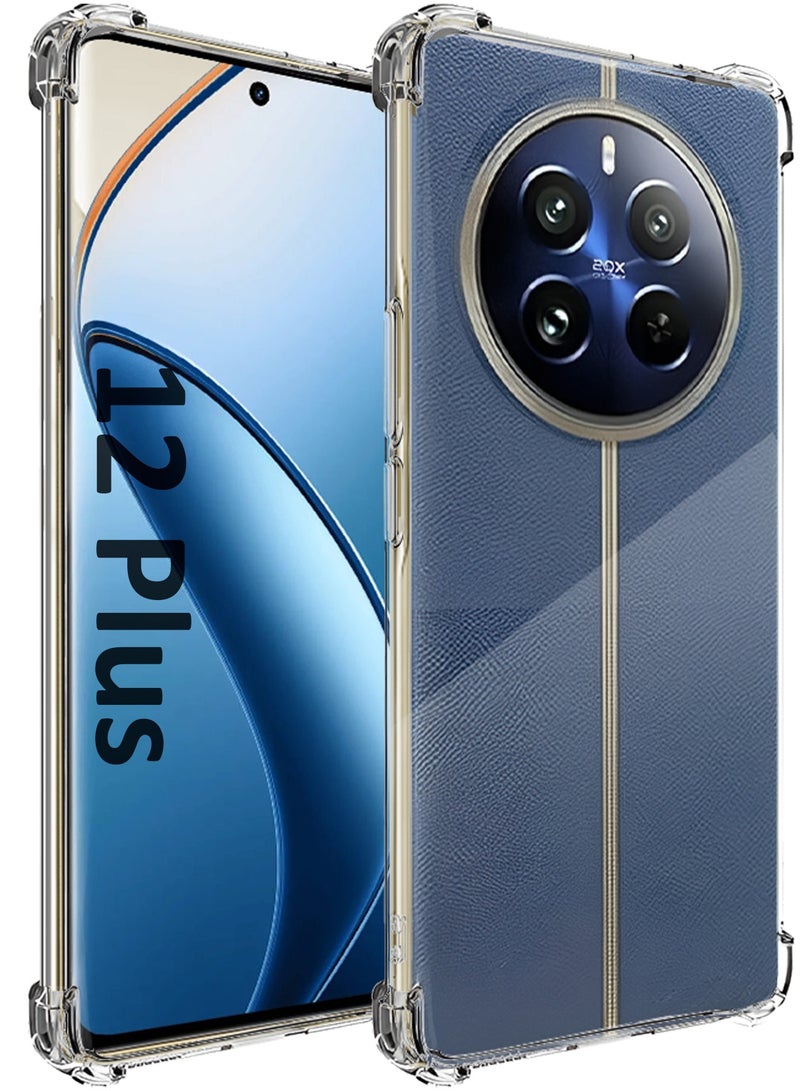 CATANES Gorilla Shockproof Clear TPU Case Cover for Oppo Realme 12 Plus – Air Cushion Corners & Raised Camera Guard - Image 4