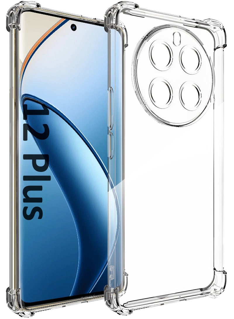 CATANES Gorilla Shockproof Clear TPU Case Cover for Oppo Realme 12 Plus – Air Cushion Corners & Raised Camera Guard - Image 1