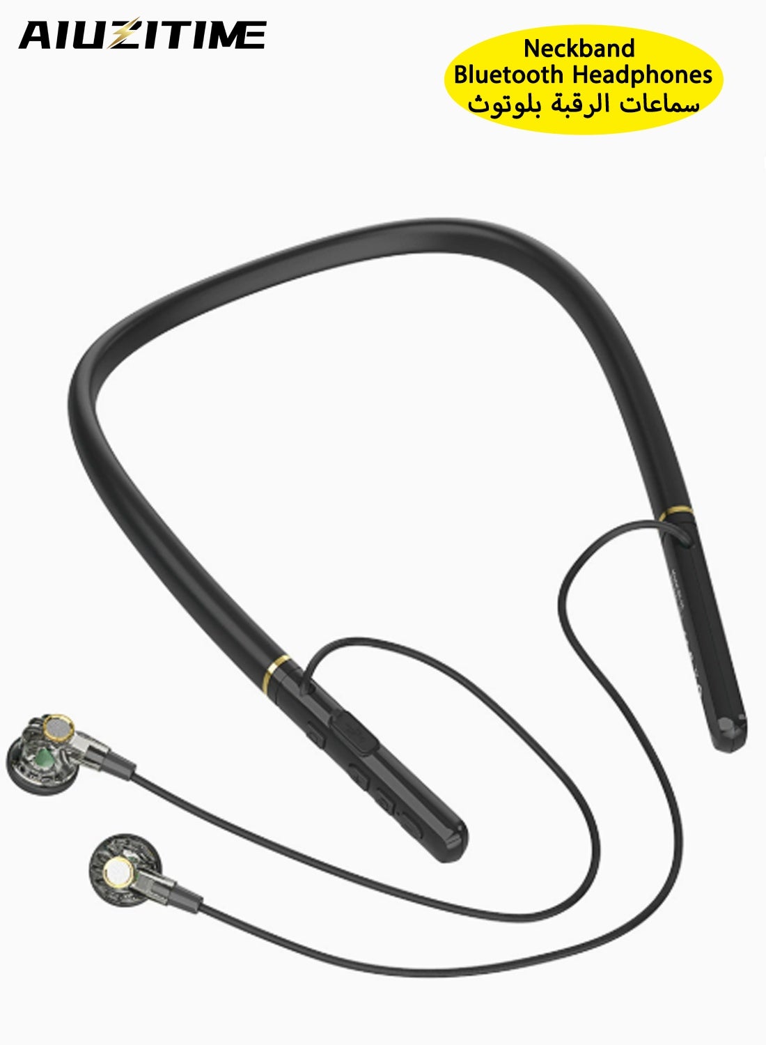 أيوزيتايم أيوزيتايم نيكباند سماعات رأس بلوتوث لاسلكية HiFi مع إلغاء الضوضاء الذكي