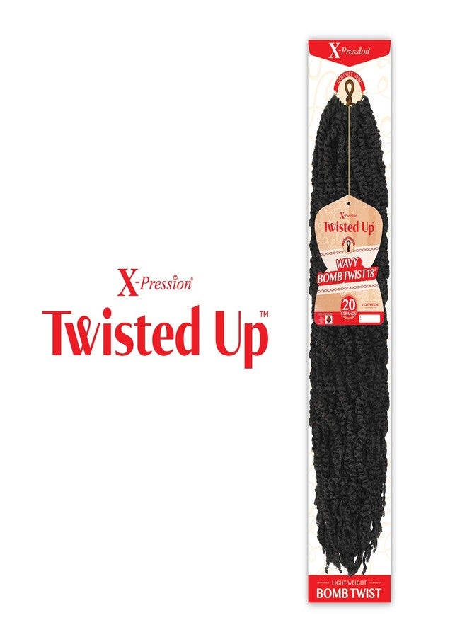 x-pression MULTI PACK DEALS! Outre Crochet Braids X-Pression Twisted Up Wavy Bomb Twist 18" (1-PACK, 950) - Image 3