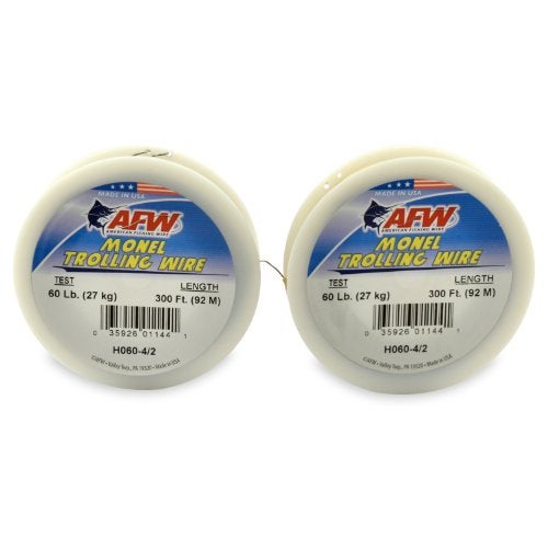 AFW American Fishing Wire Monel Trolling Wire (Single Strand), Bright Color, 30 Pound Test, 300-Feet - Image 2
