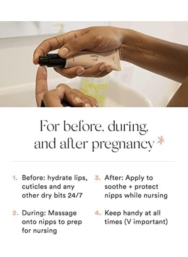 HATCH Nipple + Lip Rescue Balm - 1oz Lanolin Free Nipple Cream - Natural Nipple Care for Breastfeeding - Hydrating Nipple Balm - Mama Safe Breastfeeding Essentials - Image 5